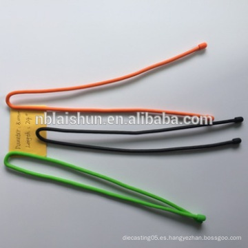 Corbata colorida del cable del silicón